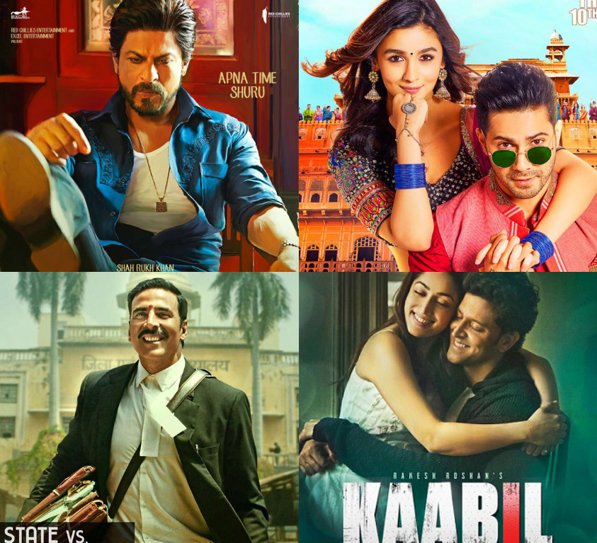 Raees, Jolly LLB 2, Badrinath Ki Dulhania, Kaabil: Hit films of 1st quarter of 2017