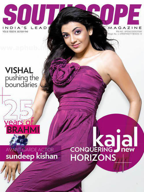 Kajal Agarwal on Southscope magazine [India] July 2012...
