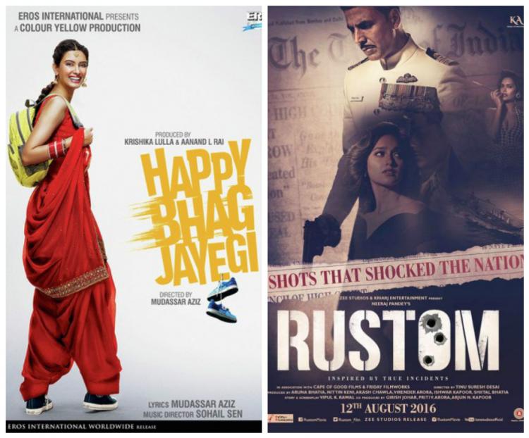 BO Report: Akshay Kumar's Rustom storms into 100 Crore club, Happy Bhaag Jayegi maintains a steady pace!