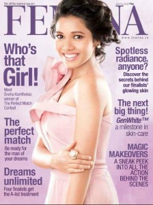 Sneha Kumthekar on The Cover Page of Femina Magazine India July 2012