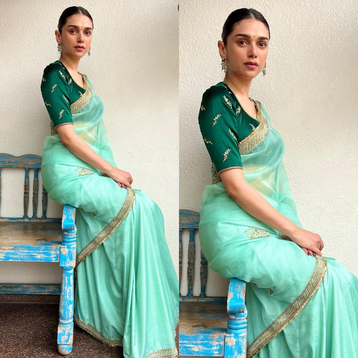 Aditi Rao Hydari keeps it elegant in simple saree & serves us ...