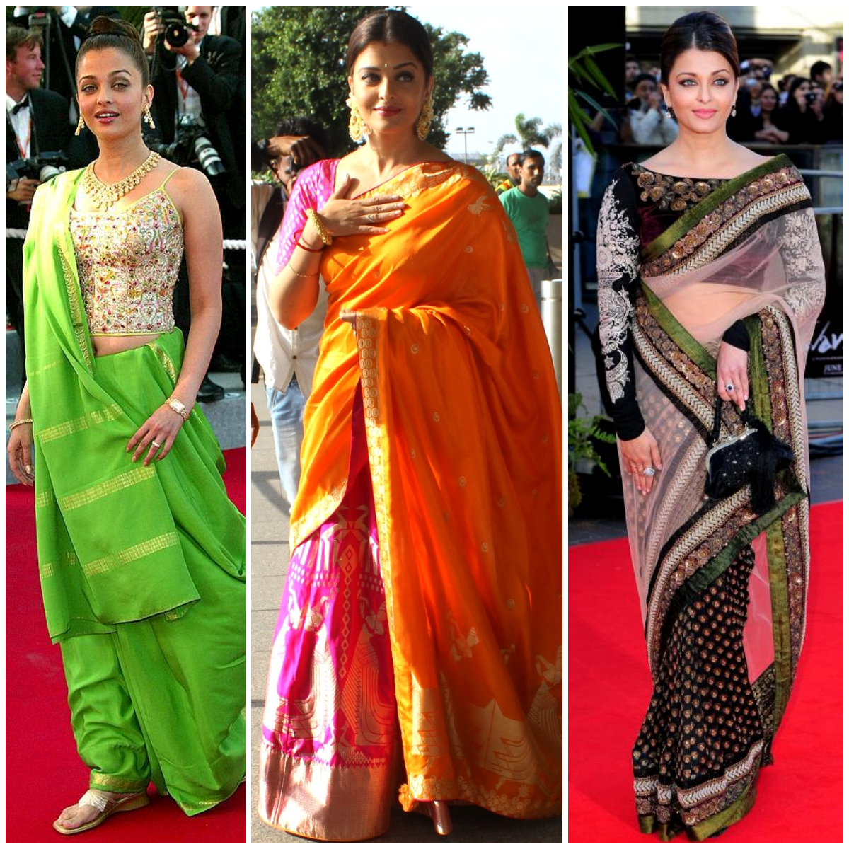 Madhuri Dixit Vs Aishwarya Rai: Which Diva Has The Best-Printed Saree  Collection? FAN BATTLE | IWMBuzz