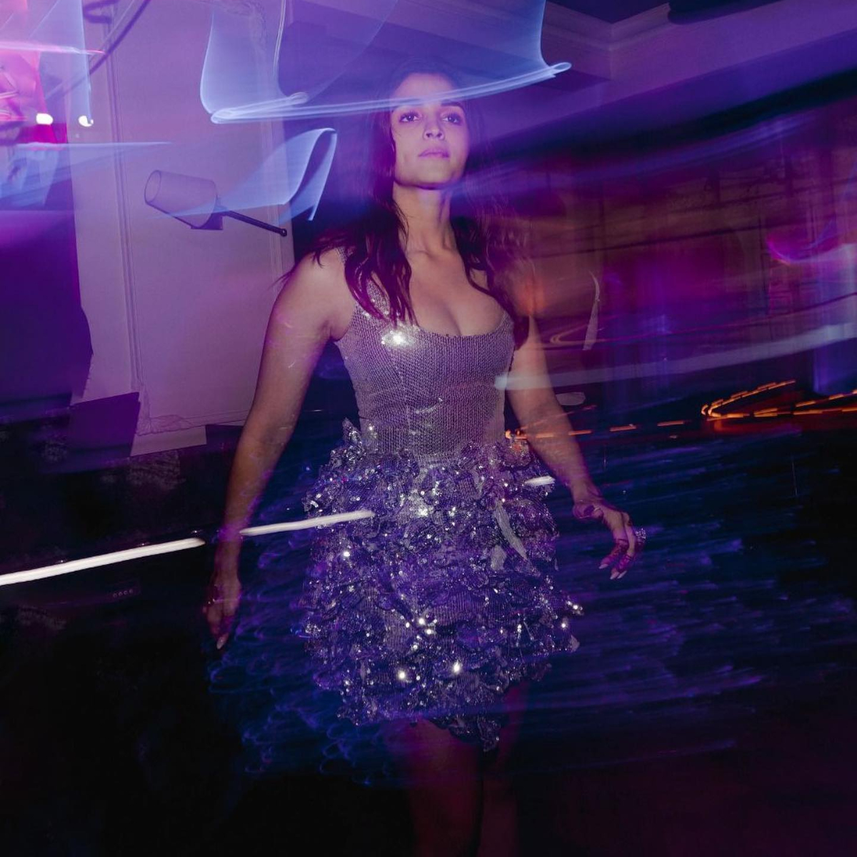 Alia Bhatt is dripping in silver in THIS stunning unseen pic from her wedding reception with Ranbir Kapoor (Pic credit - Alia Bhatt/Instagram) Alia Bhatt is dripping in silver in THIS stunning unseen pic from her wedding reception with Ranbir Kapoor