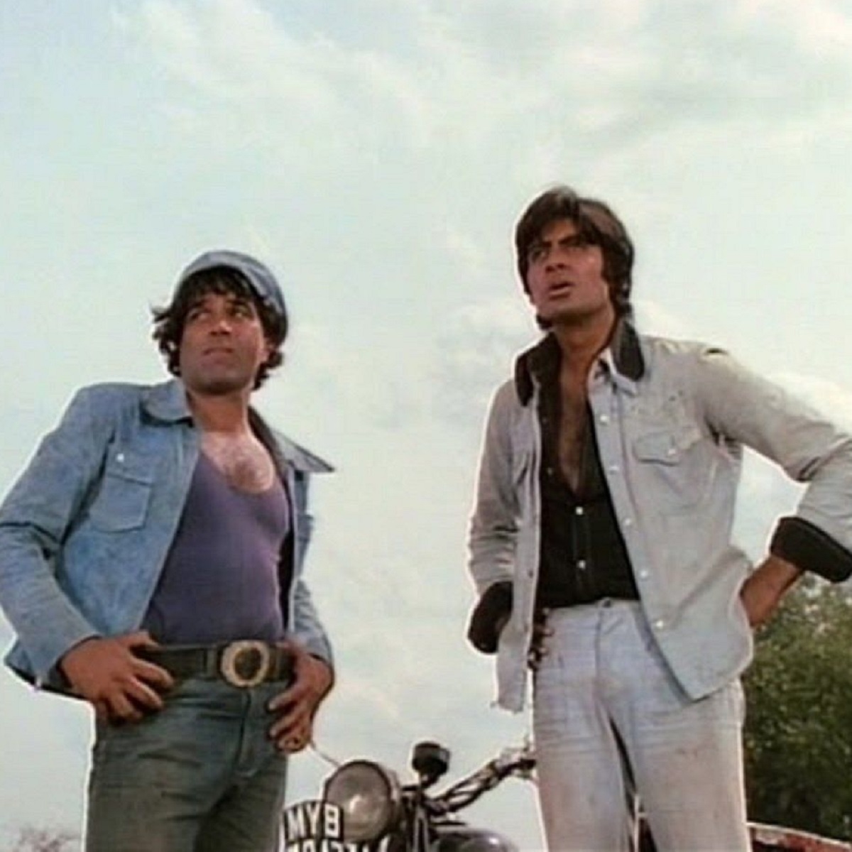Dharmendra and Amitabh Bachchan in Sholay