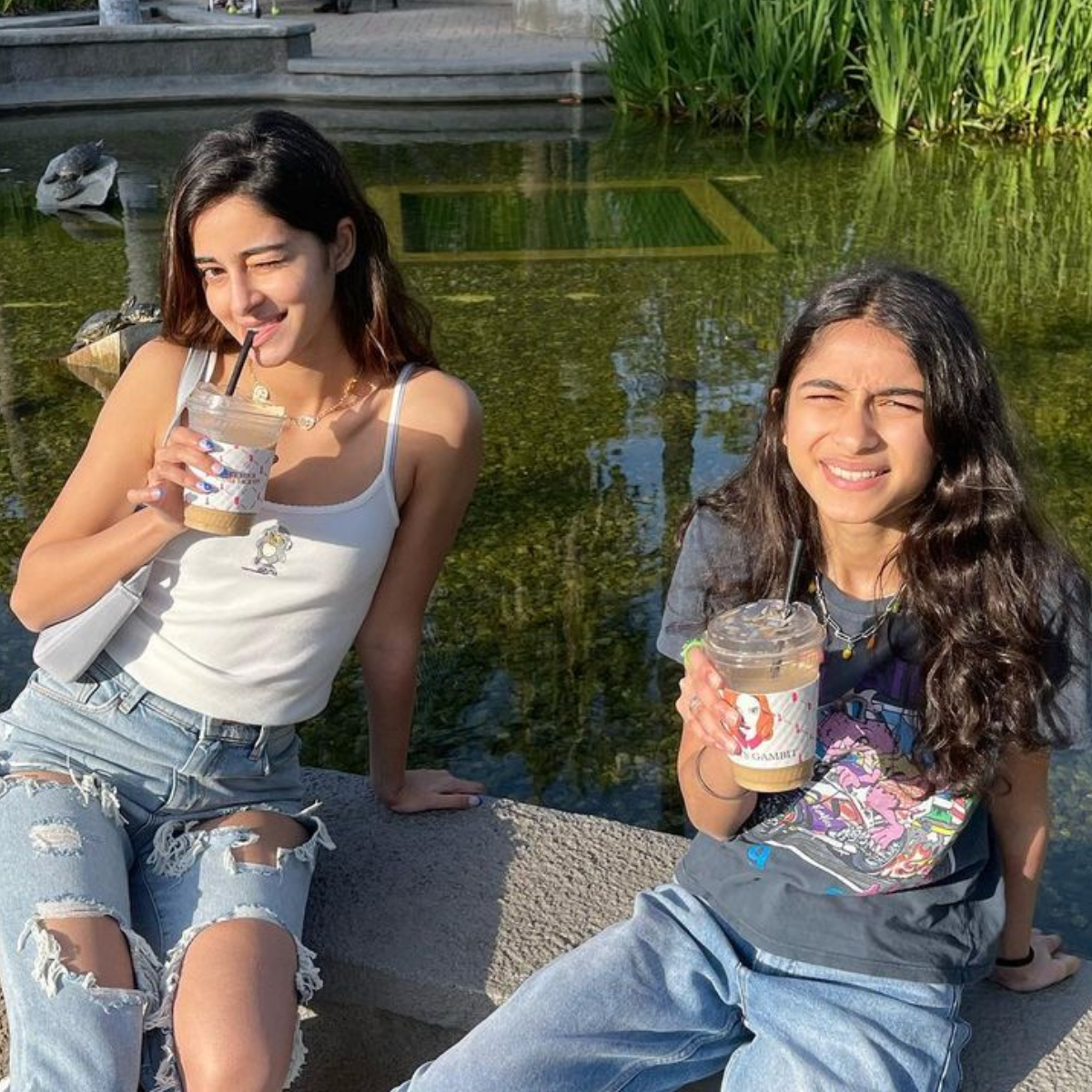 Ananya Panday & Rysa are 'doppelganger sisters' as they flaunt their bond in these UNSEEN childhood PICS (Pic Credits: Bhavana Pandey/ Instagram) Ananya Panday & Rysa are 'doppelganger sisters' as they flaunt their bond in these UNSEEN childhood PICS