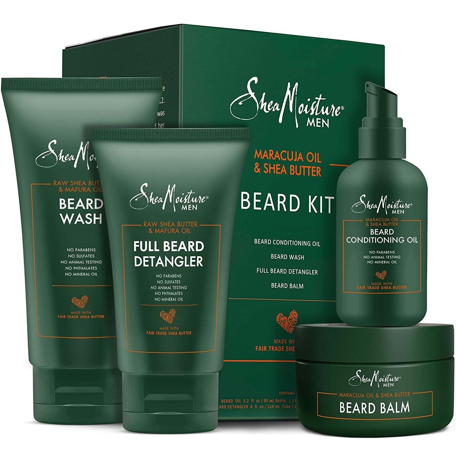 Kit de barba para homem com óleo de maracujá e manteiga de karité Shea Moisture Men