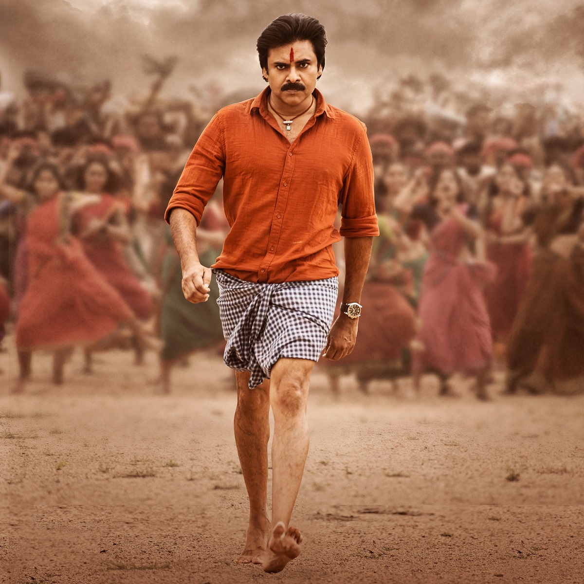 Bheemla Nayak starring Pawan Kalyan (image courtesy of Sithara Entertainments) Bheemla Nayak starring Pawan Kalyan (image courtesy of Sithara Entertainments)