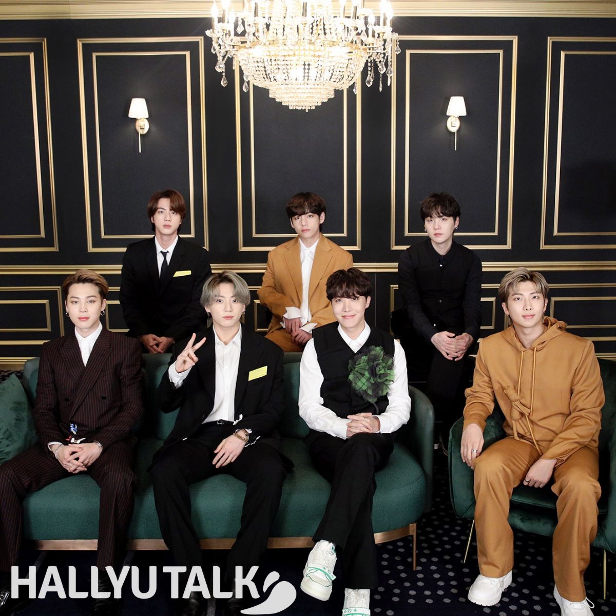 BTS members pose for Grammy Awards 2021 (Pic credit - News1) BTS members pose for Grammy Awards 2021