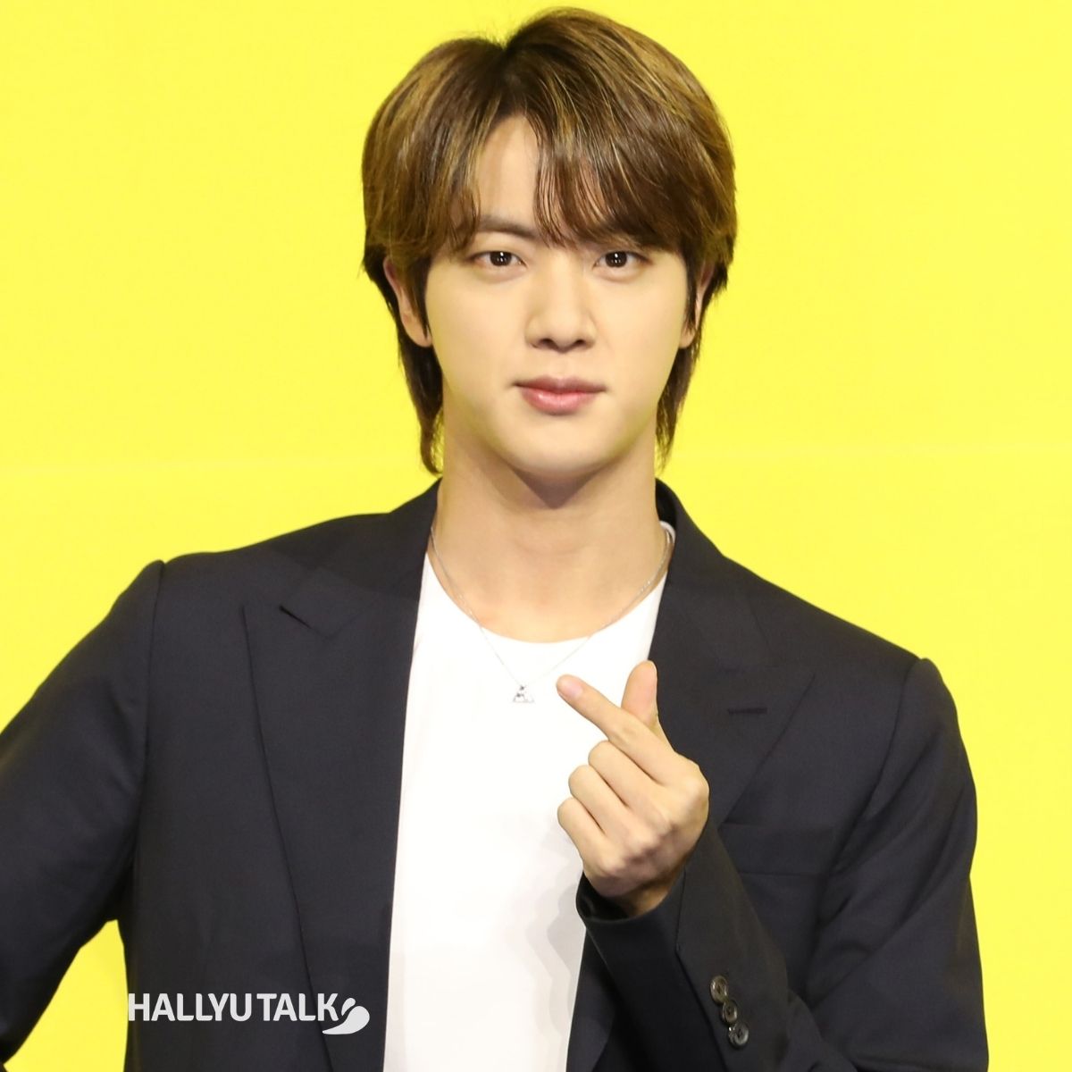 BTS&#039; Kim Seokjin at the press conference of Butter 