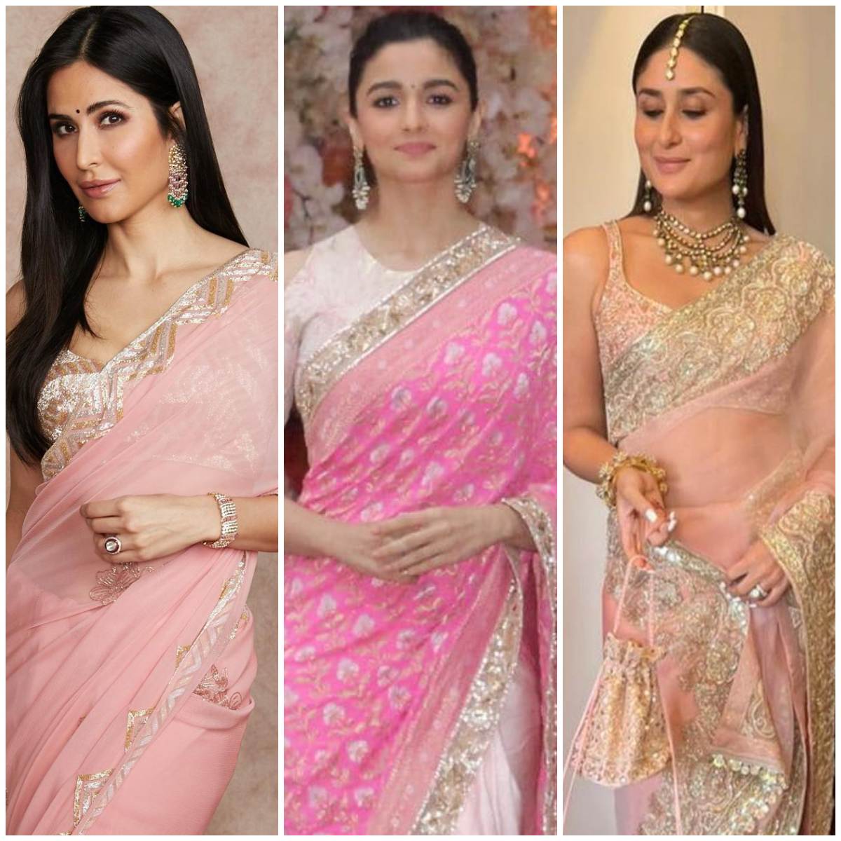 Decoding Kareena Kapoor Khan's look in pink Manish Malhotra saree for  Ranbir-Alia wedding - India Today