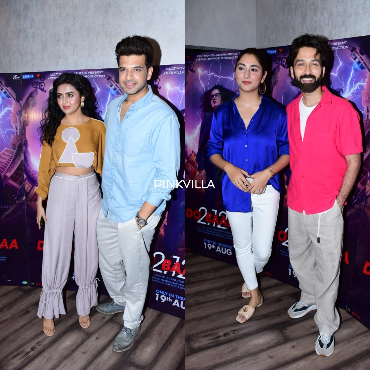 Dobaaraa Screening: Tejasswi Prakash, Karan Kundrra, Nakuul Mehta and others glam up the event; PICS Dobaaraa Screening: Tejasswi Prakash, Karan Kundrra, Nakuul Mehta and others glam up the event; PICS