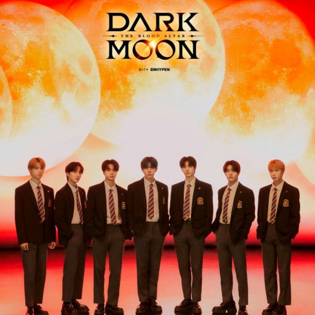 ENHYPEN release the first teaser images for upcoming 'Dark Moon: The Blood Altar' webtoon 