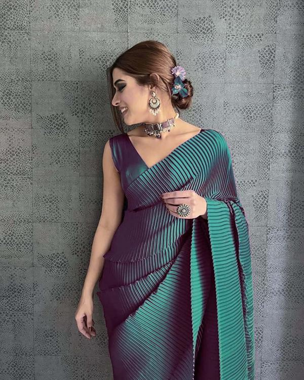 New Model Design Fancy Pure Silk Georgette Saree For Women/ Girls Latest  Design Party Wear Saree