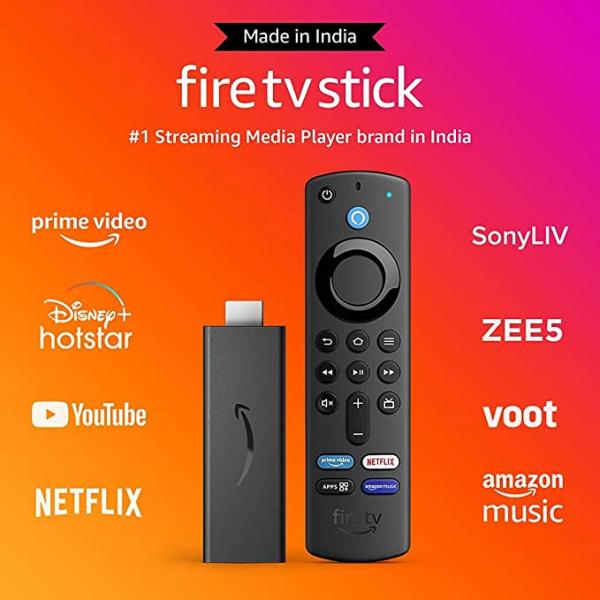 Fire TV Stick (3rd Gen, 2021) with Alexa Voice Remote