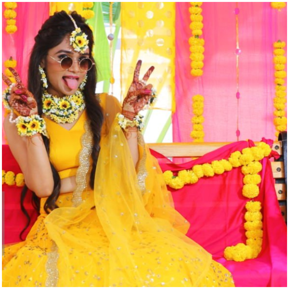 Vivah Yellow Indo-Western Dress - myrawears.com