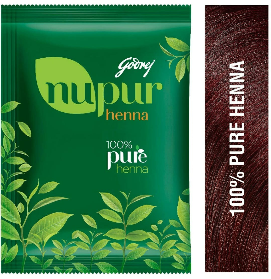 Godrej Nupur Henna Mehendi Mehandi Mehndi Powder Natural Hair Colour Color  – CDE