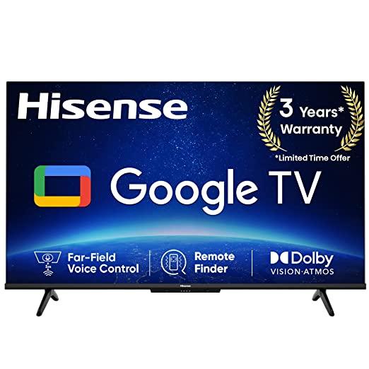 Hisense 108 cm (43 inches) Bezelless Series 4K Ultra HD Google TV 43A6H