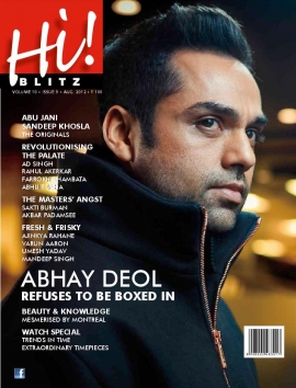 Abhay Deol on the cover of Hi! Blitz - Aug 2012