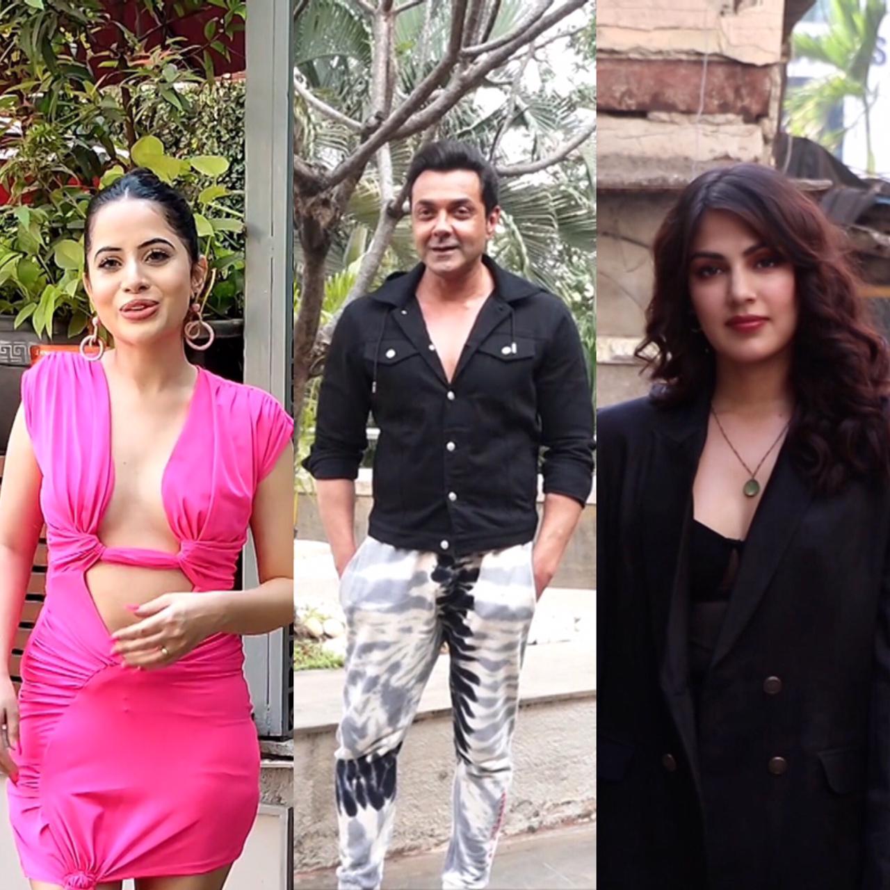 Bobby Deol sighted promoting his next film; Urrfii Javed spotted. 