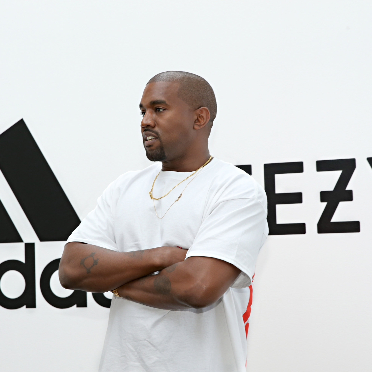Kanye West raps