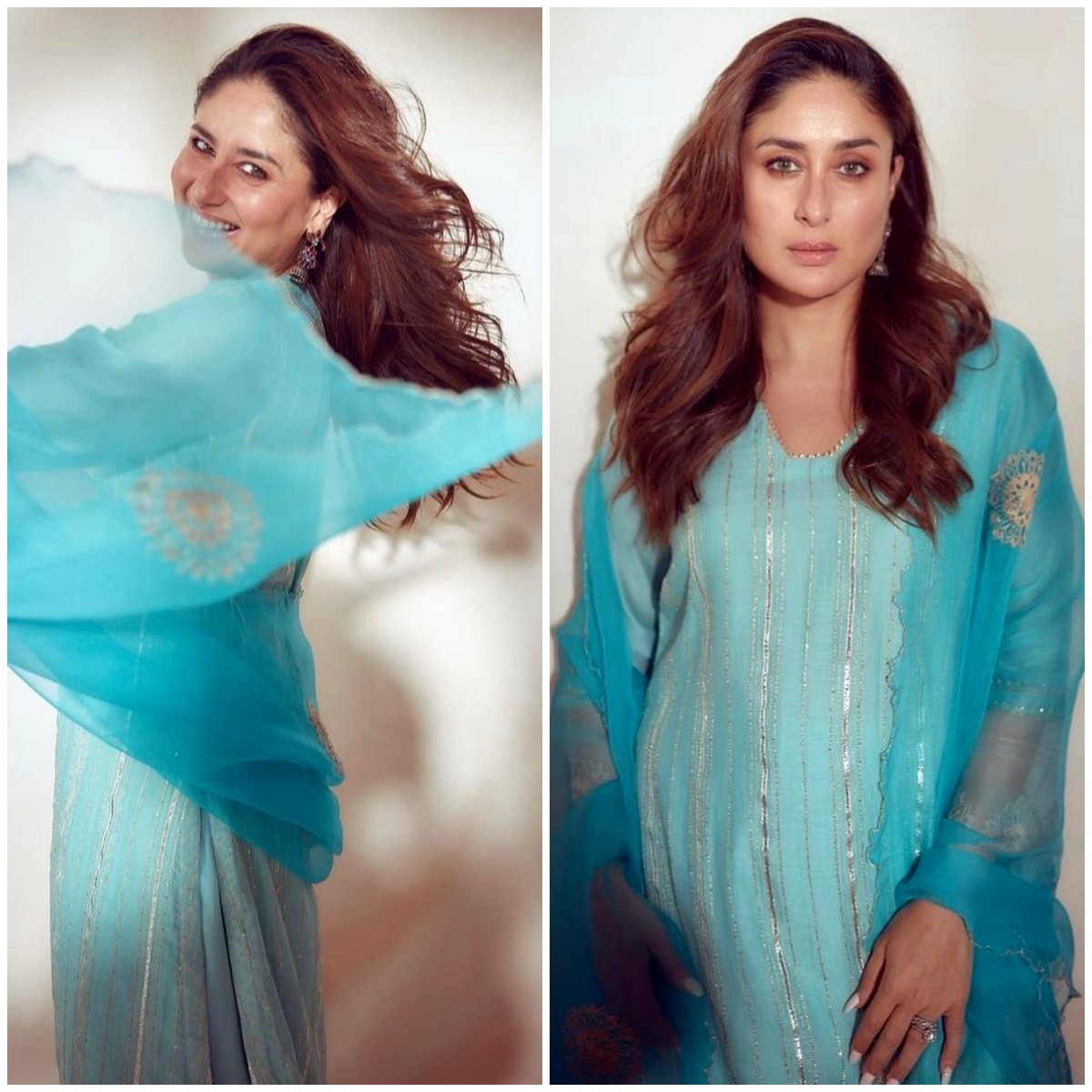 Kareena Kapoor Khan in a Devnaagri kurta suit shows how to rise and shine with desi glamour; Yay or Nay? Kareena Kapoor Khan in a Devnaagri kurta suit shows how to rise and shine with desi glamour; Yay or Nay?