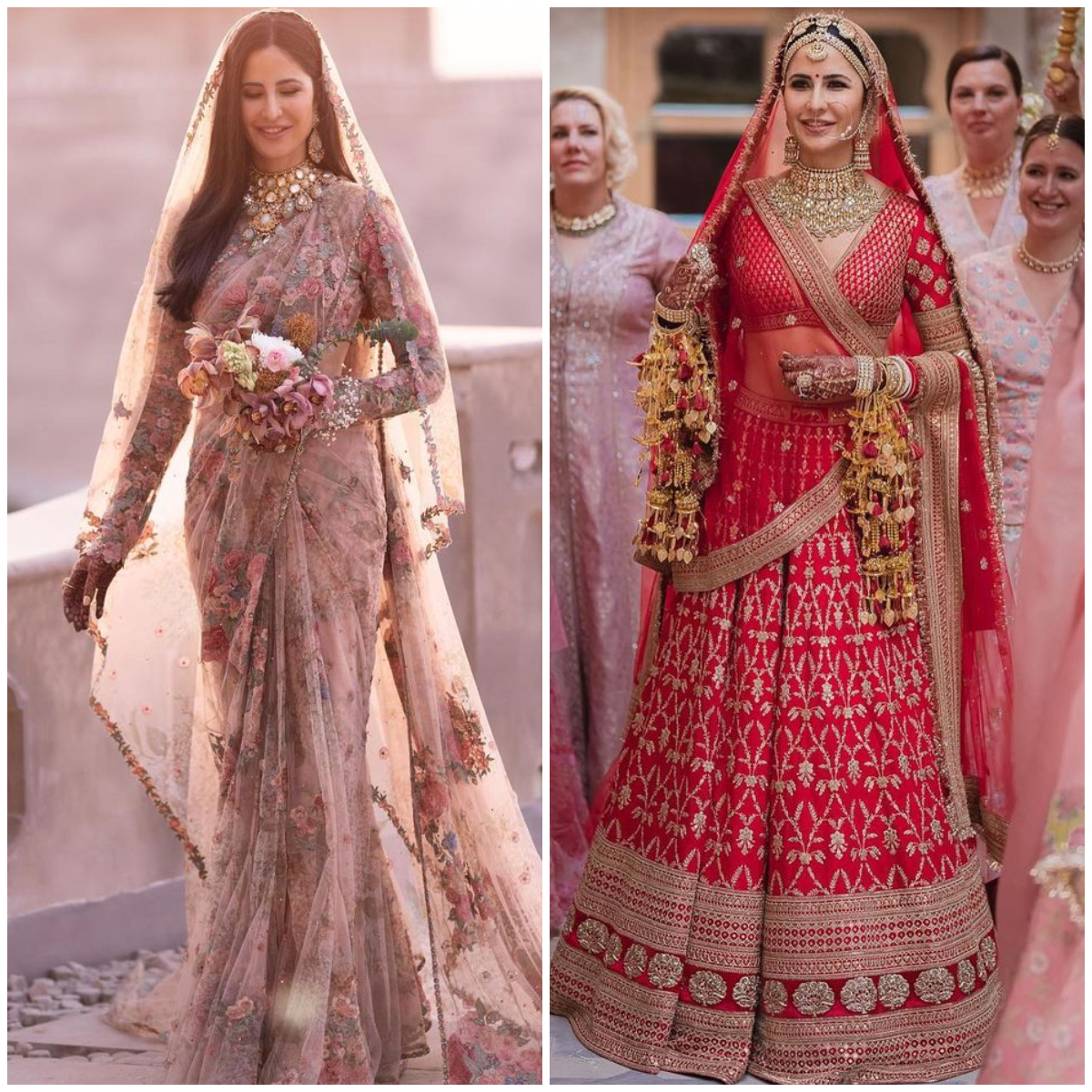 Katrina Kaif was an elegant Sabyasachi bride at her wedding: A roundup of her pre and post wedding looks Katrina Kaif was an elegant Sabyasachi bride at her wedding: A roundup of her pre and post wedding looks