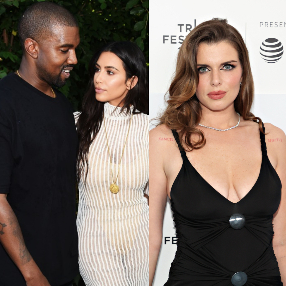 Julia Fox reportedly reacted to Kim Kardashian and Kanye's fallout. Julia Fox Kim Kardashian Kanye West