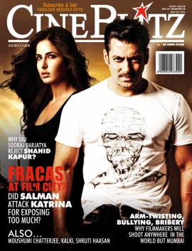 Katrina Kaif and Salman Khan on the cover of Cineblitz – July 2012