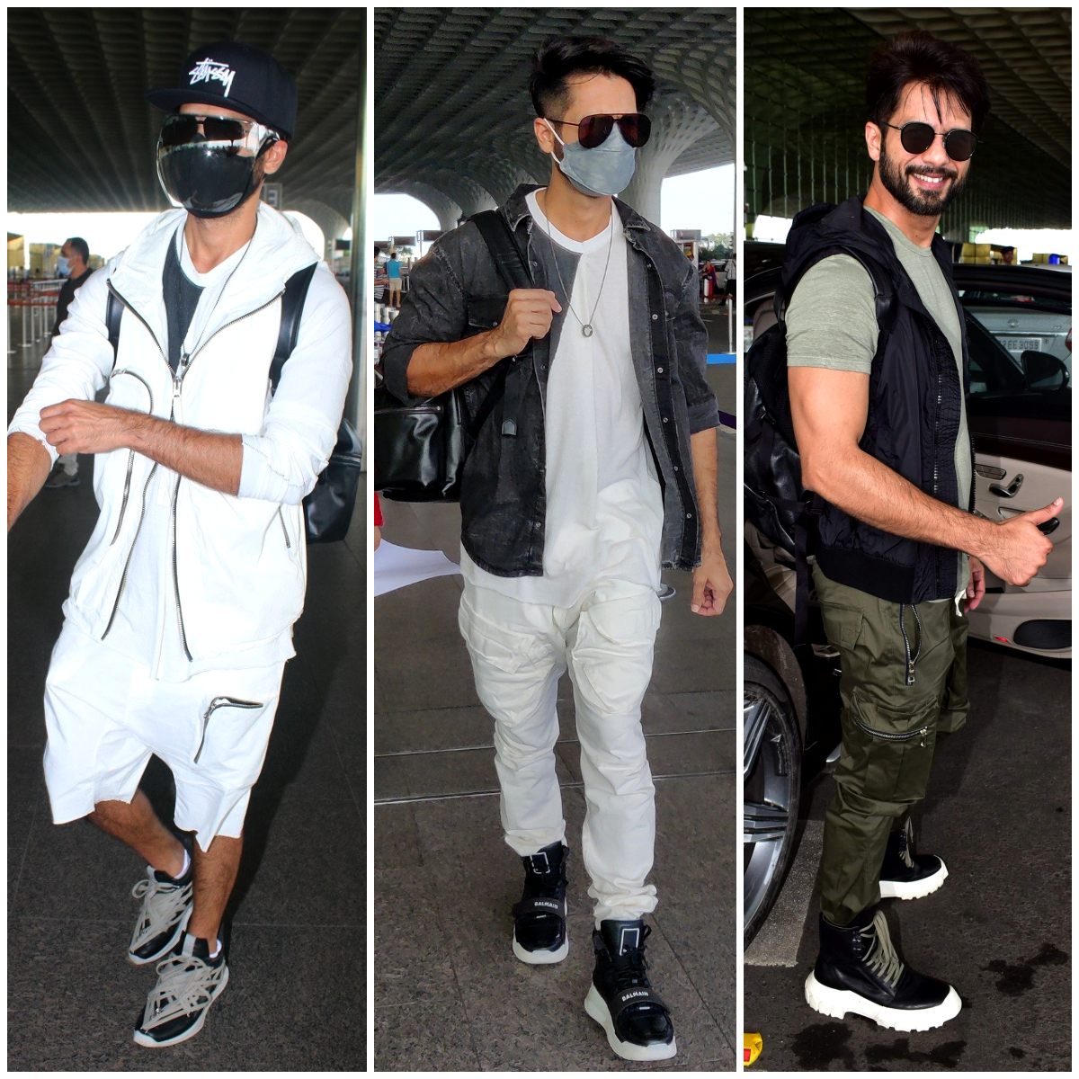 Shahid Kapoor has his fashion game on point as he makes stylish appearance  at airport — Pics | People News | Zee News