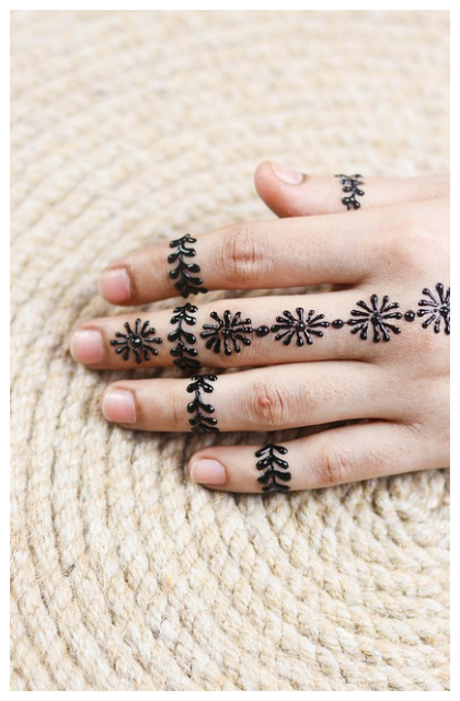 simple henna designs for palms