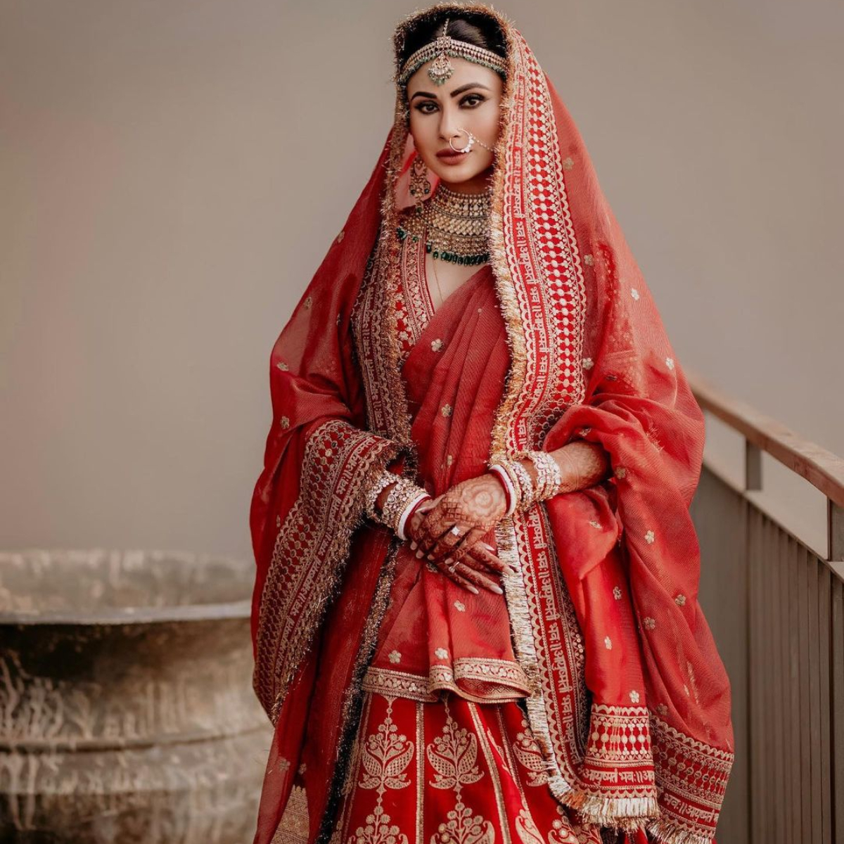 From mehendi to wedding: 5 bridal outfits inspiration from Mouni ...