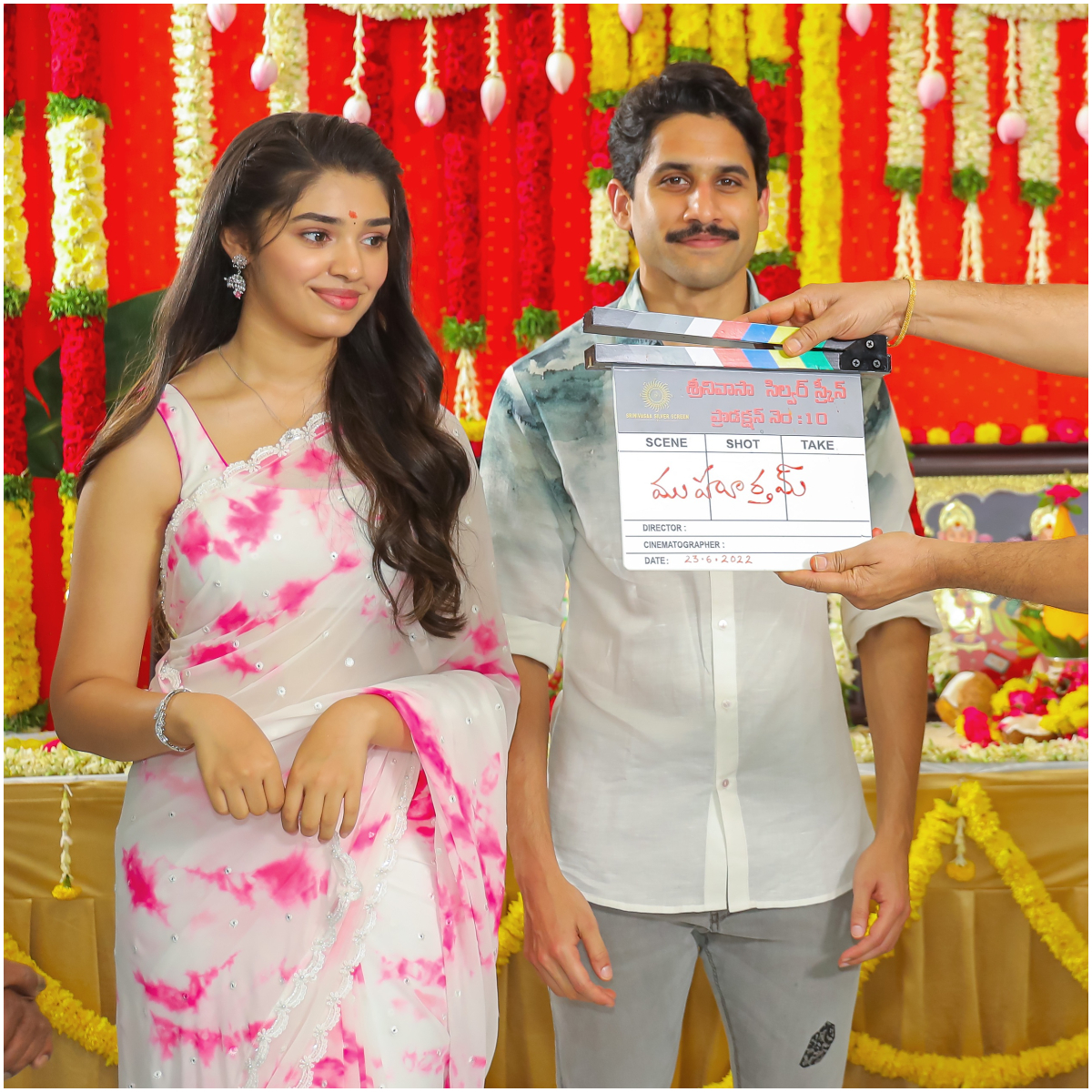 NC22: Naga Chaitanya & Krithi Shetty reunite for next; Rana Daggubati, Sivakarthikeyan attend puja ceremony NC22: Naga Chaitanya & Krithi Shetty reunite for next