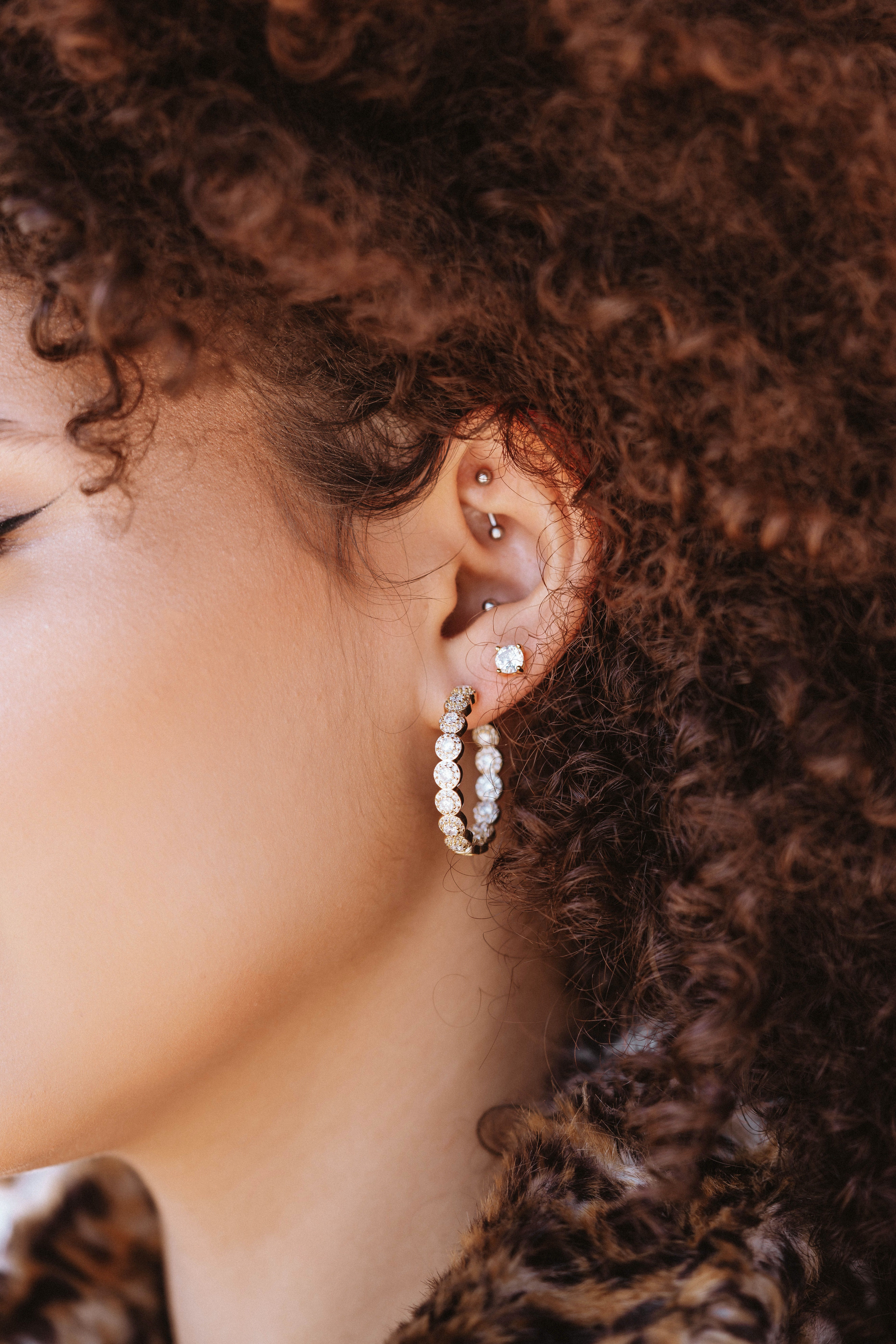 Champagne Cushion-Cut Earrings – Shahla Karimi