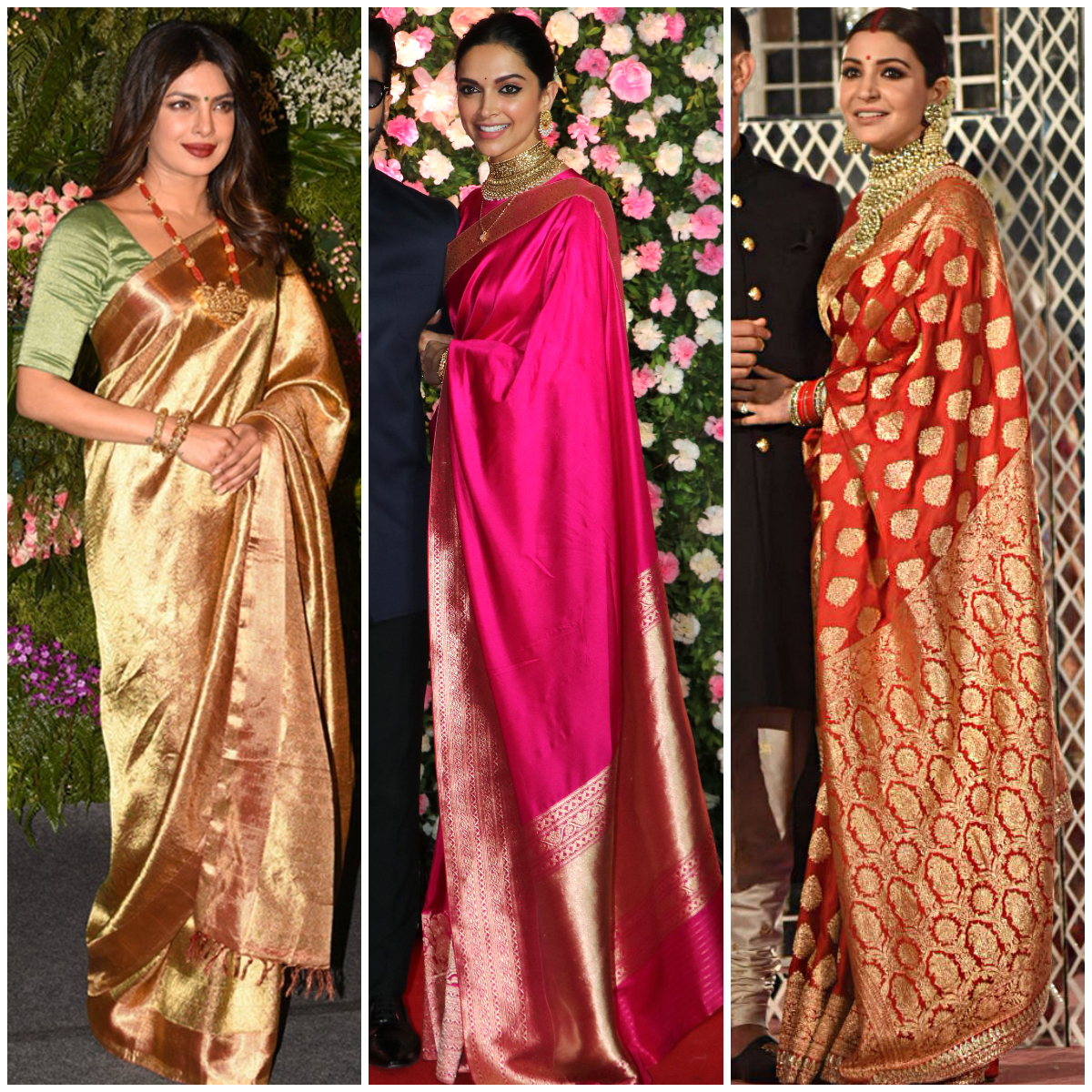 Pin on Anushka Sharma Style saree and lehenga