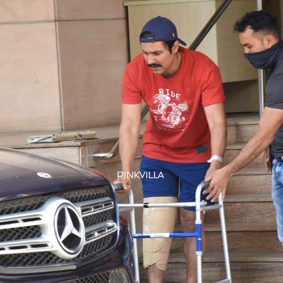 PICS: Randeep Hooda gets discharged after undergoing knee surgery post being injured on Inspector Avinash sets