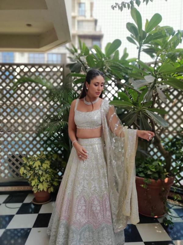 Kareena Kapoor and Two Times The Actress Dazzled in a Silver Lehenga Choli  - Masala