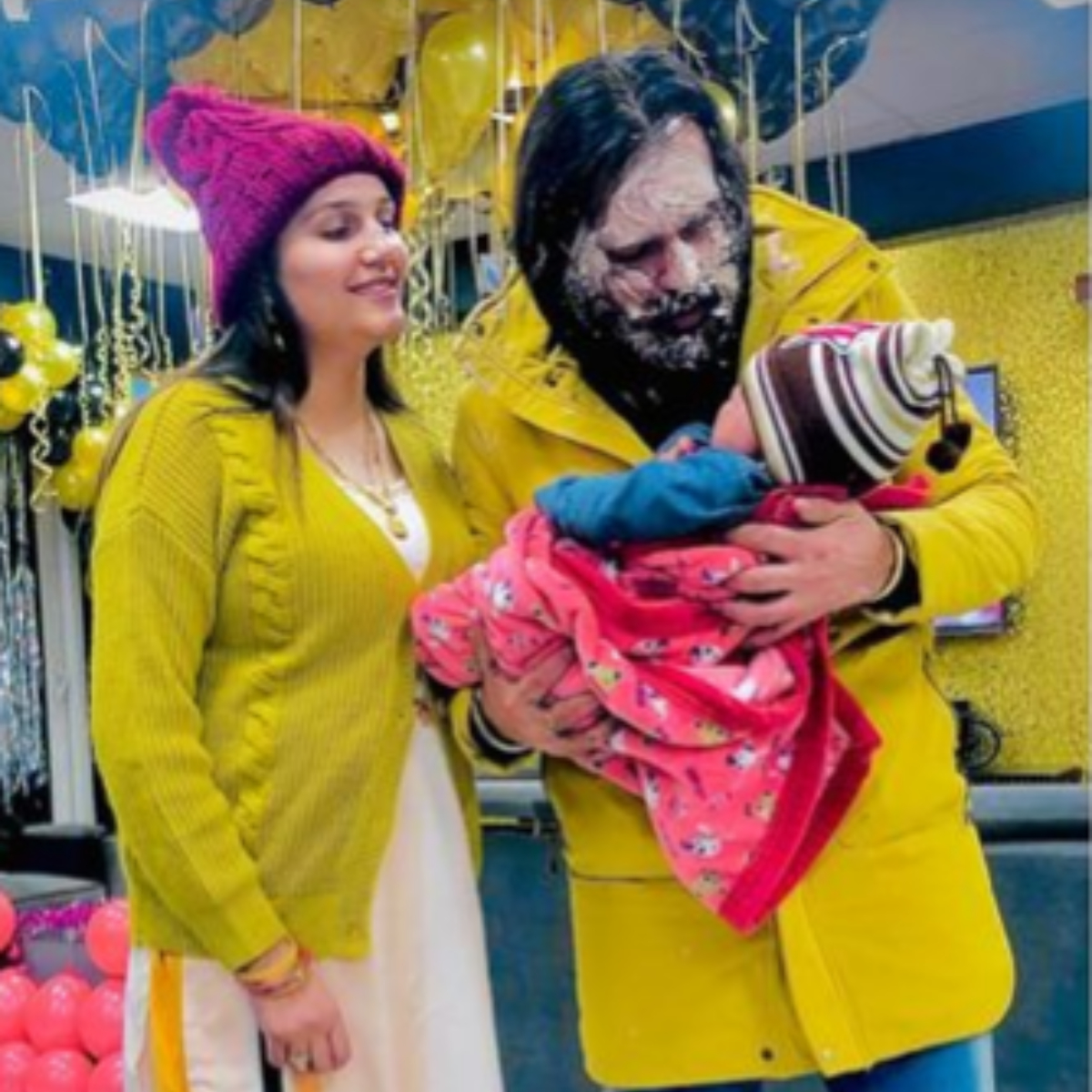 Sapna Choudhary drops a picture with her newborn as she celebrates husband Veer's first birthday post marriage