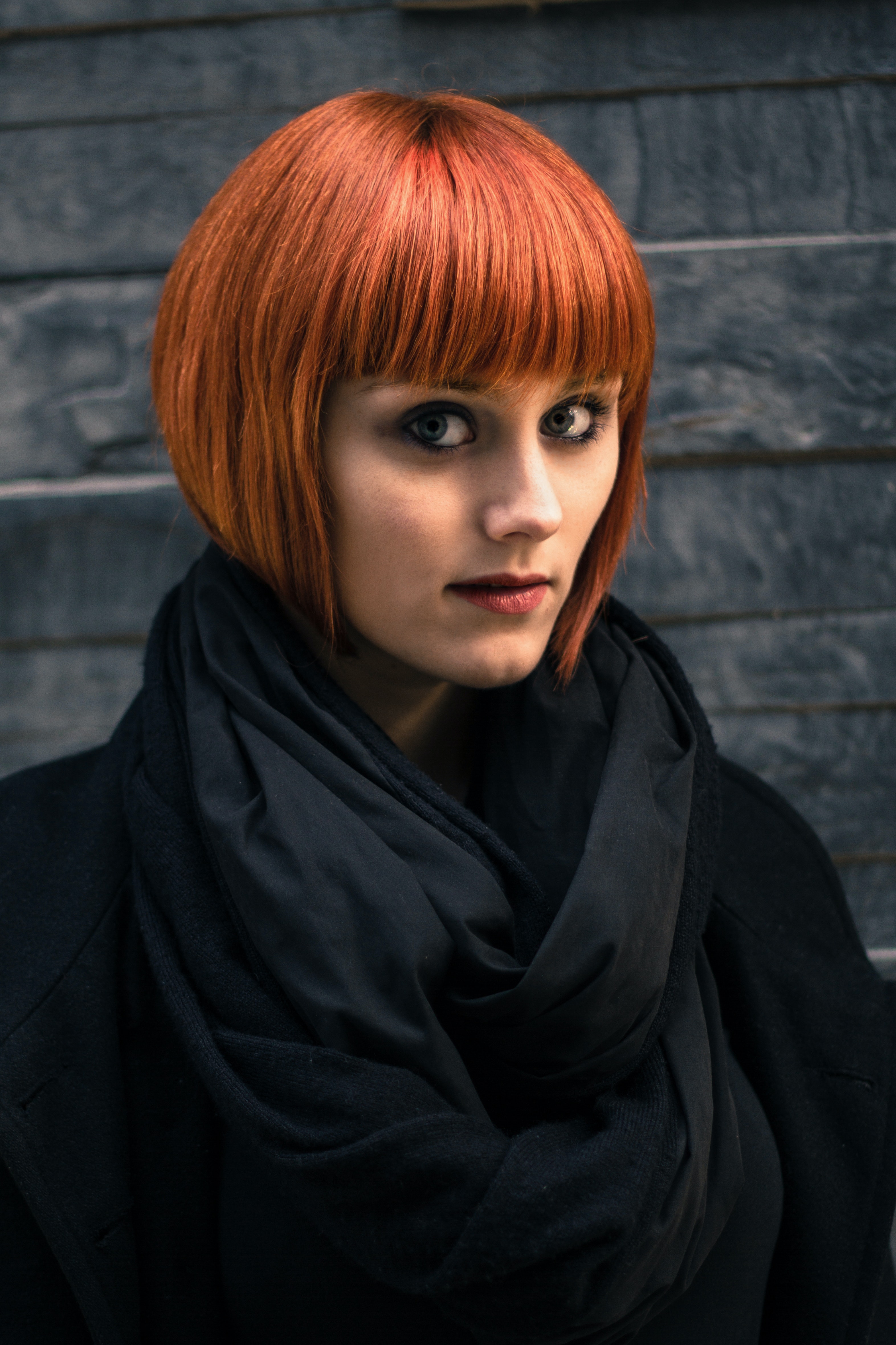 Voluminous and layered shoulder-length haircuts