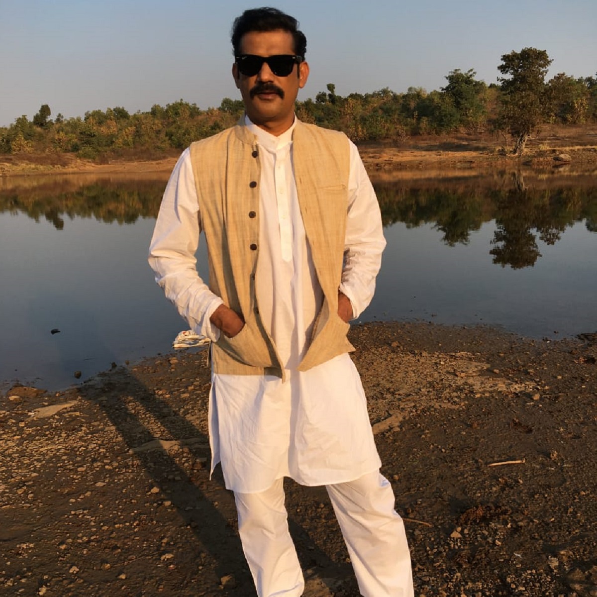 Sohum Shah on the sets of Maharani