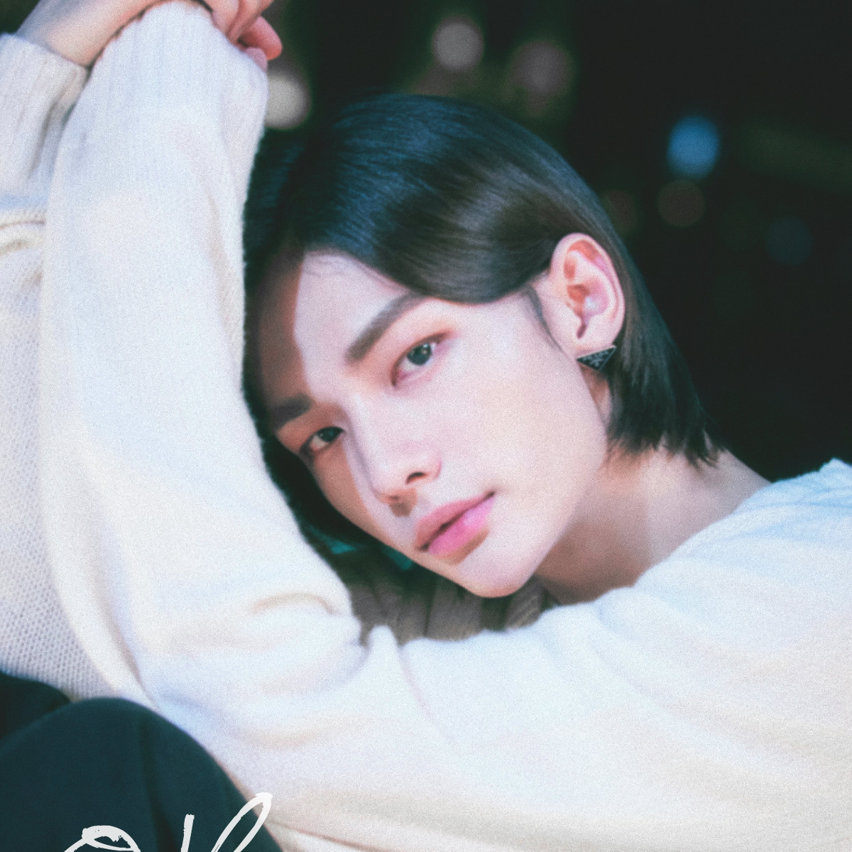 Stray Kids Hyunjin poses for the concept of Mixtape: OH (Pic credit - JYPE) Stray Kids Hyunjin poses for the concept of Mixtape: OH