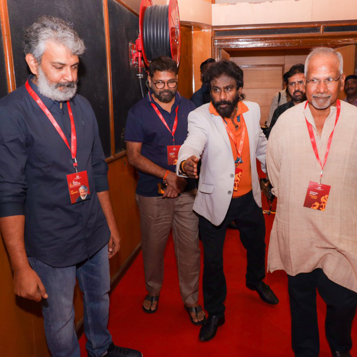 PICS: SS Rajamouli, Mani Ratnam and Sukumar get clicked under one roof for an event SS Rajamouli, Mani Ratnam, Sukumar at an event