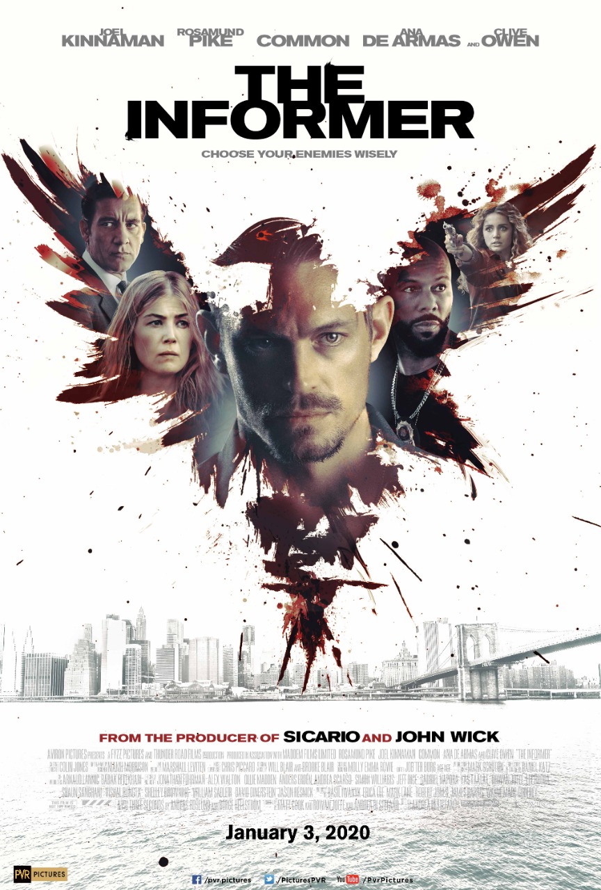 The Informer is slated to release in India on January 3, 2020. The Informer is slated to release in India on January 3, 2020.