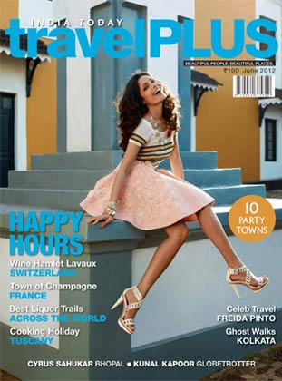 Freida Pinto on the cover of India Today Travel Plus - June 2012