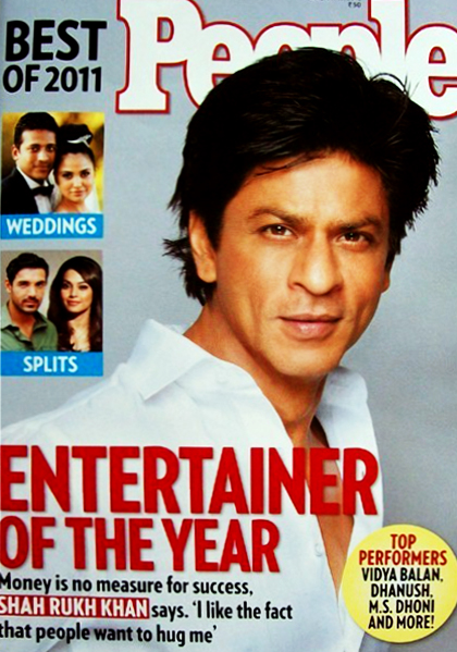 Shahrukh Khan on the cover of People Magazine(January 2012)