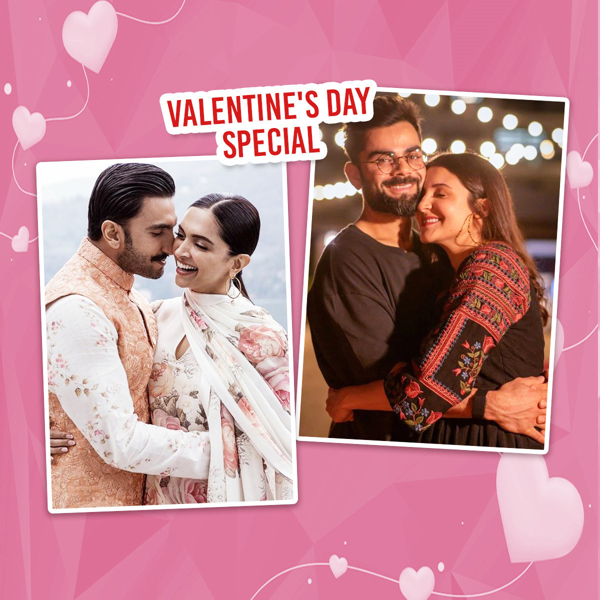 Valentine's Day: Anushka Sharma-Virat to Deepika Padukone-Ranveer, 9 couples and their 'Ishq, Mohabbat, Pyaar' Valentine's Day: Anushka Sharma-Virat to Deepika Padukone-Ranveer, 9 couples and their 'Ishq, Mohabbat, Pyaar'