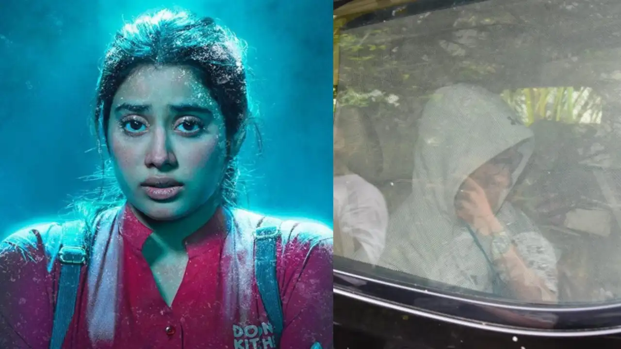 Janhvi Kapoor shares her first look in Mili, Aamir Khan hides his face (Credit: Janhvi Kapoor Instagram, Manav Manglani) Janhvi Kapoor, Aamir Khan