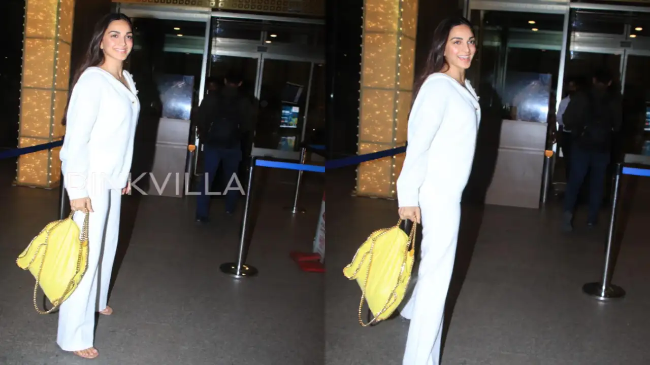 Kiara Advani is a vision to behold in white outfit as she gets papped at Mumbai airport; PHOTOS