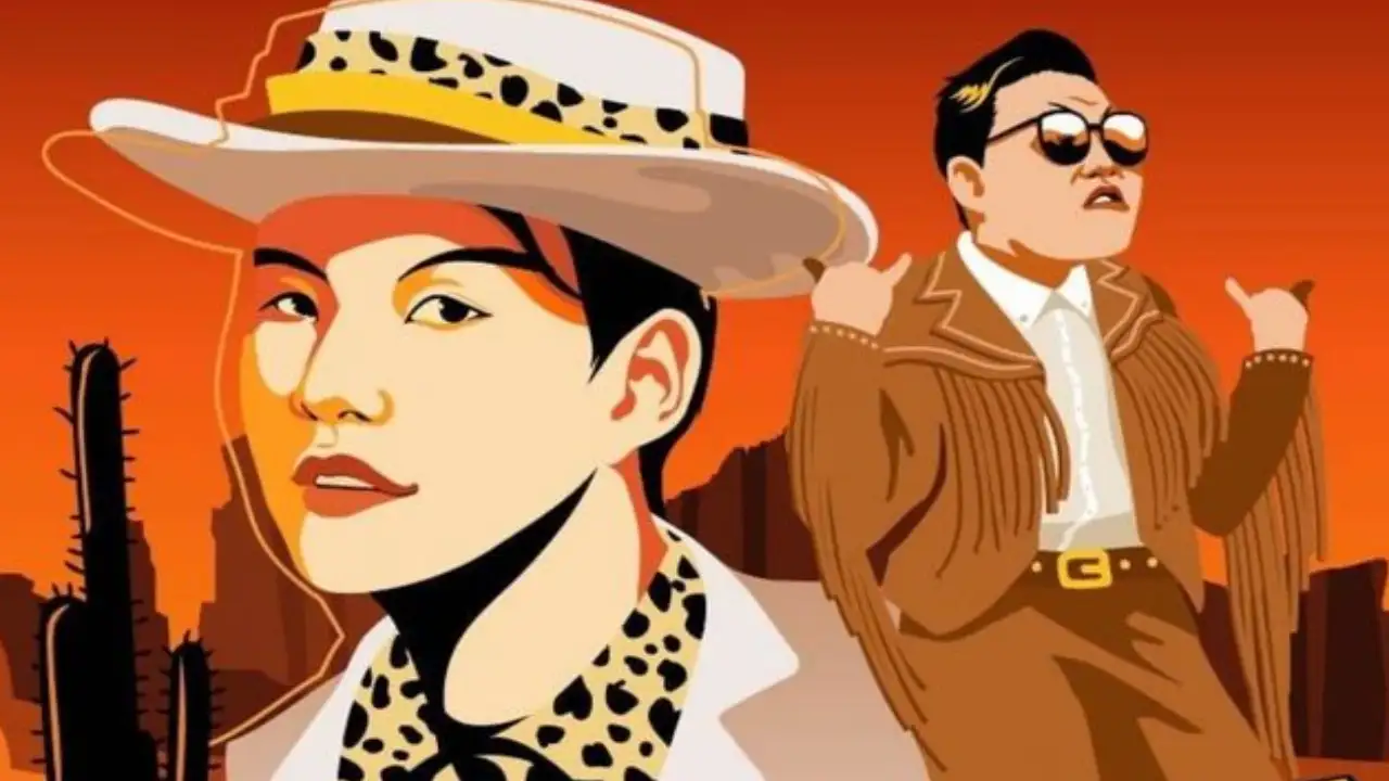 BTS' SUGA and PSY 'That That' poster: courtesy of P NATION