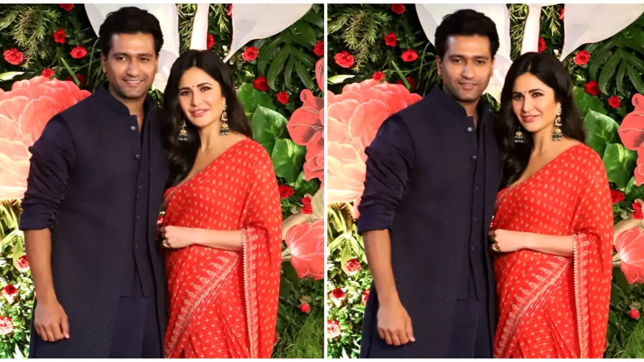 Katrina Kaif in Anita Dongre, Vicky Kaushal in Kunal Rawal ethnic outfits look fantastically festive Katrina Kaif in Anita Dongre, Vicky Kaushal in Kunal Rawal ethnic outfits look fantastically festive