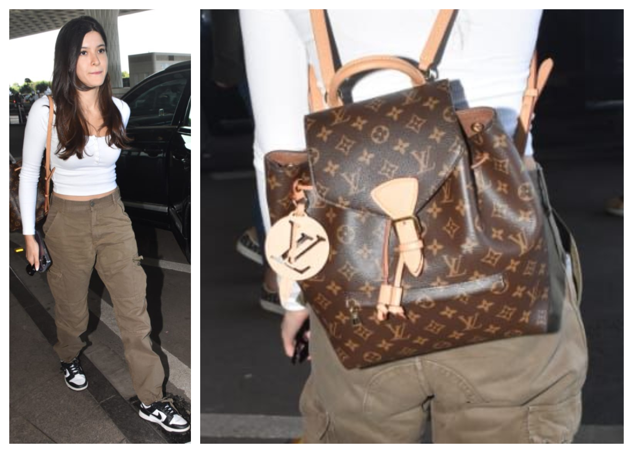 Shanaya Kapoor effortlessly pairs a Louis Vuitton bag with casual